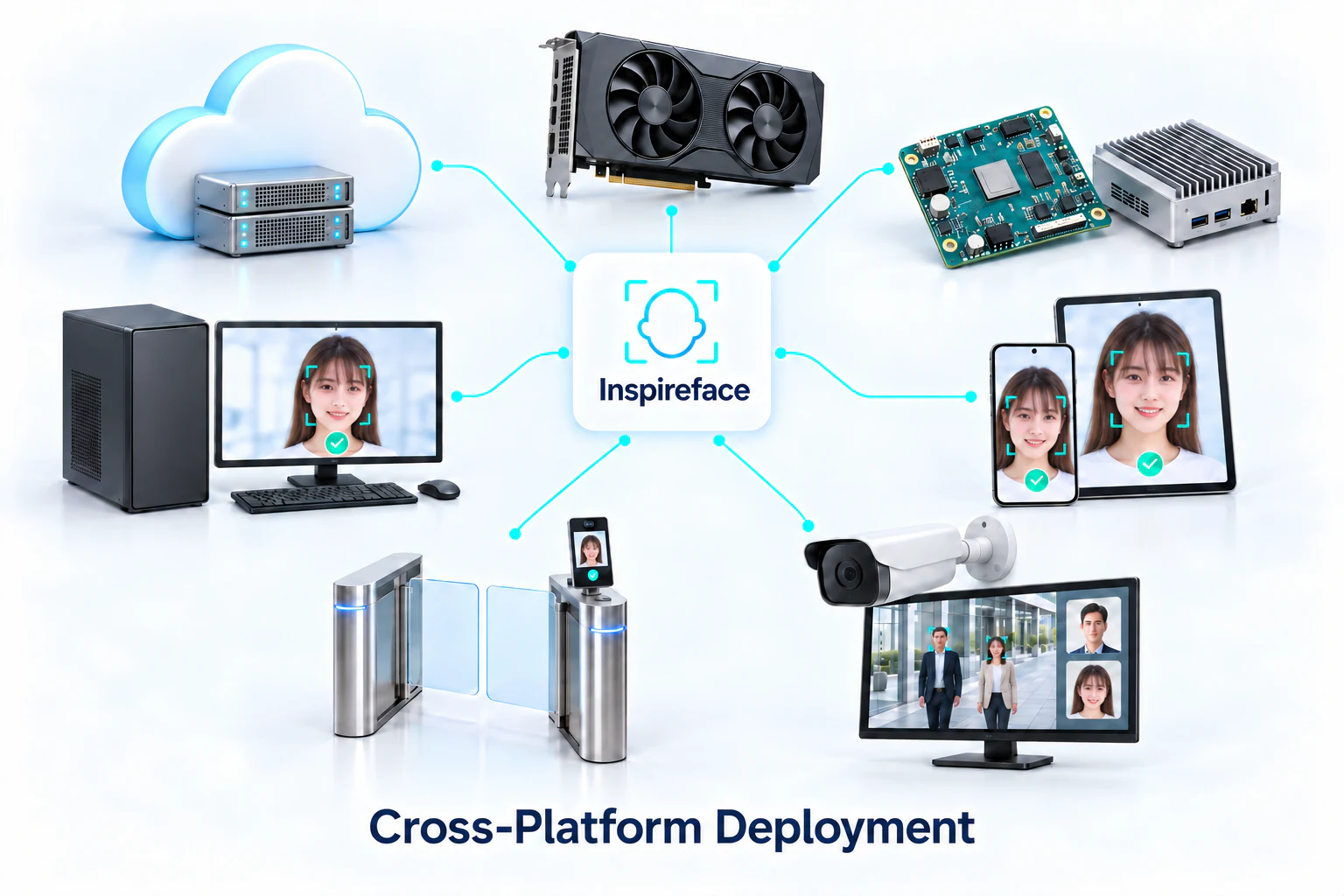 Deployment across desktops, mobile devices, servers and edge hardware